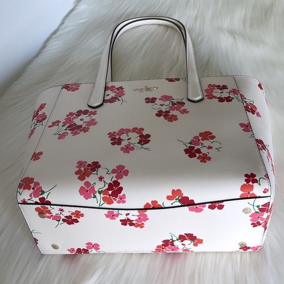 NWT💃Kate Spade Staci Sunny Floral Clusters Printed Medium Tote - Picture 5 of 10